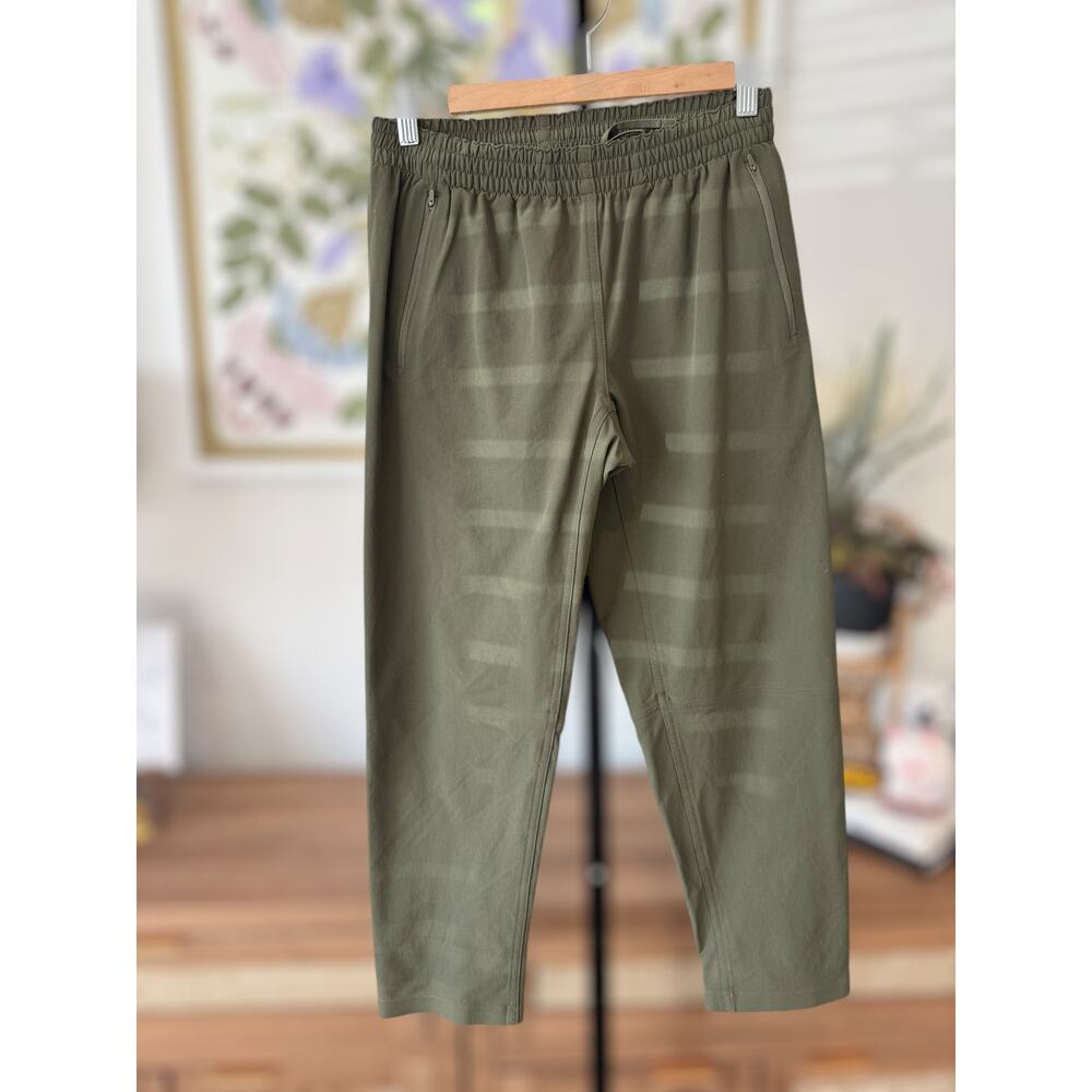 Outdoor Voices  Pull On Drawstring Waist Track Pants Green Womens Size XSmall